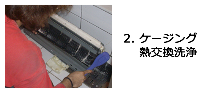 エアコンクリーニングの流れ
